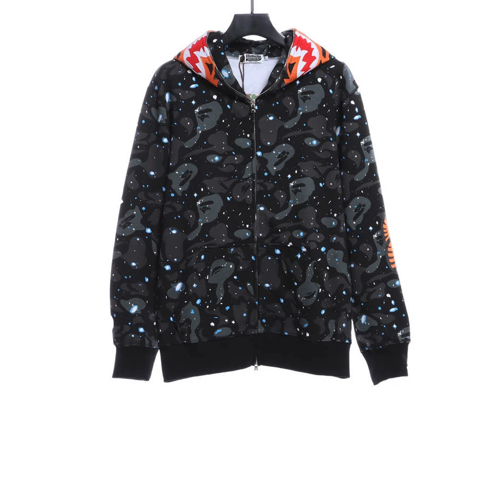 Tiger Embroidered Starry Hoodie