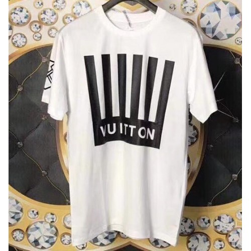 Louis Vuitton Striped Logo T-shirt White