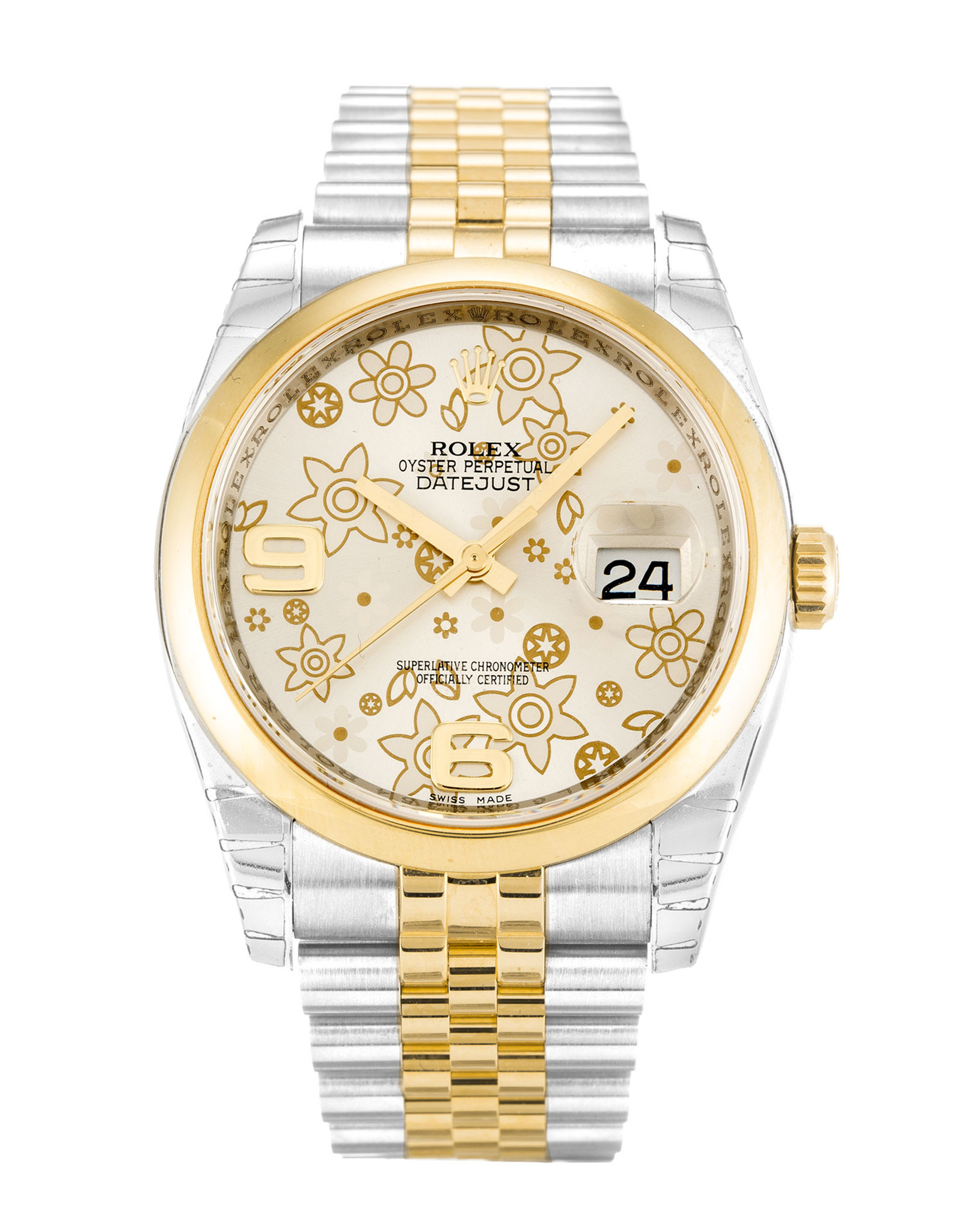 Datejust Yellow Gold Case Number Markers 116203 36MM