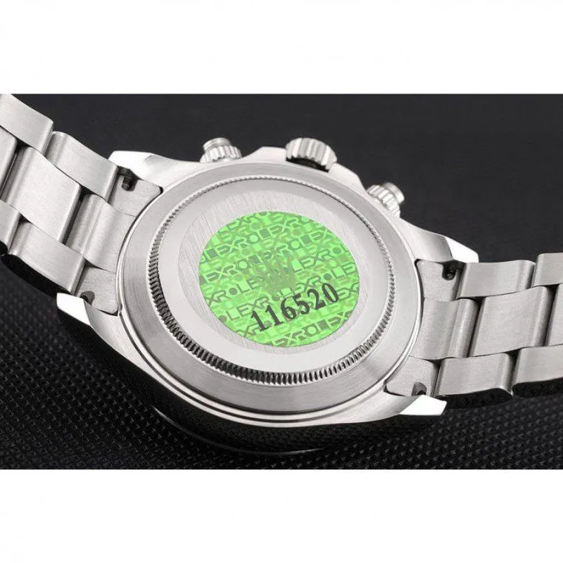 Swiss Daytona Stainless Steel Bracelet Black Dial 80296