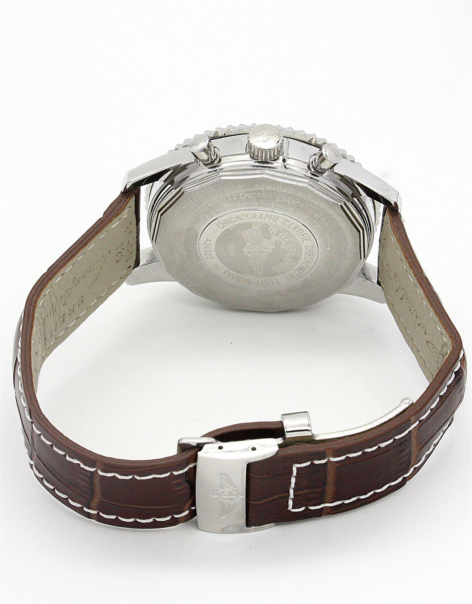 Navitimer World Leather Strap Stick Markers A24322