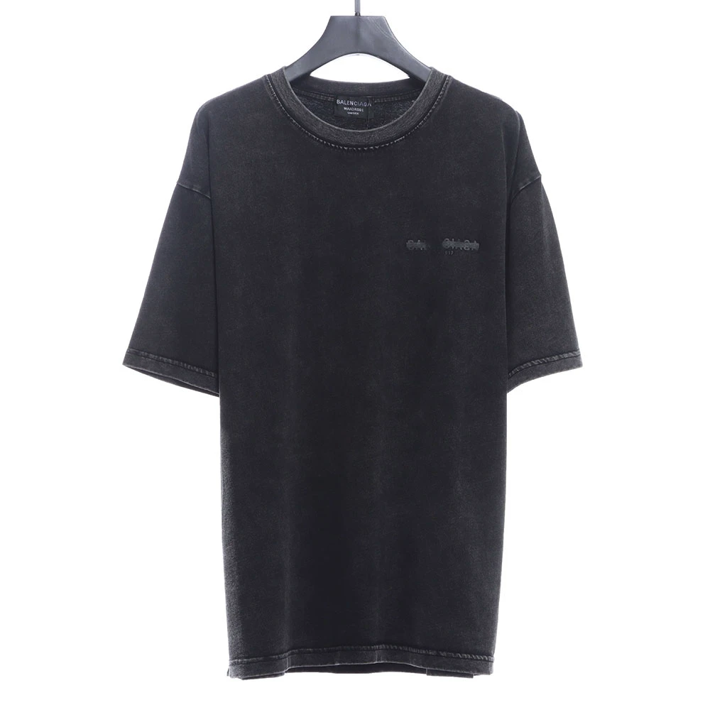 BLCG front and back taped redacted letter logo T-shirt