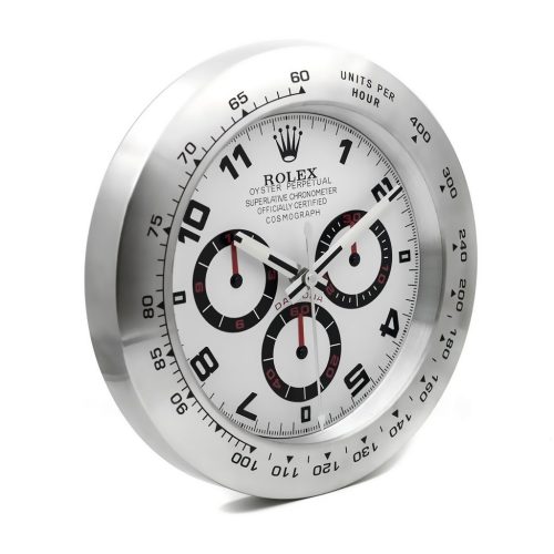 daytona seriessilver wall clock