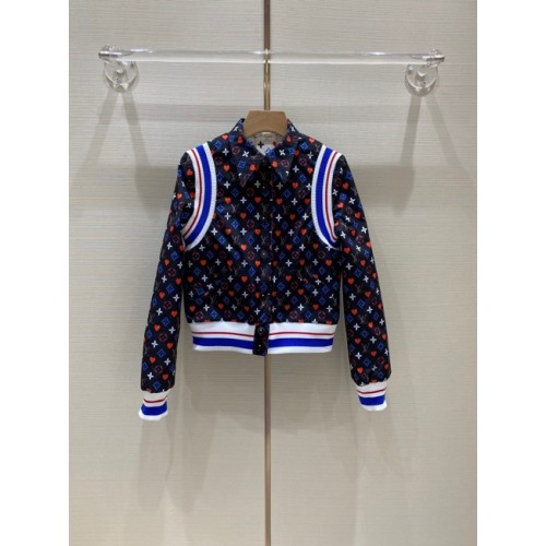 louis vuitton Game On Reversible Printed Nylon Bomber Jacket black