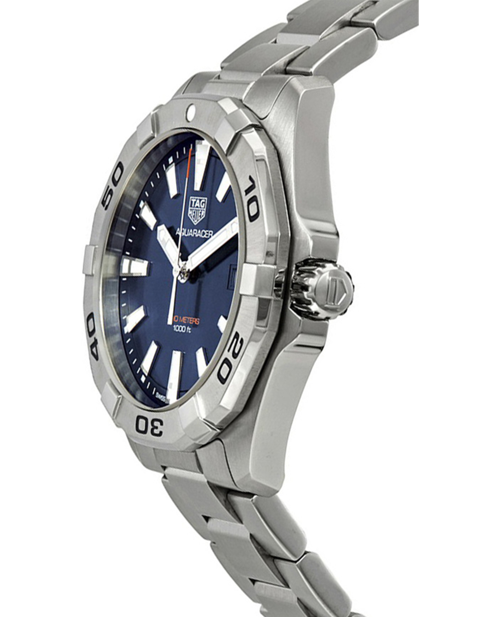 Aquaracer Brushed Blue Dial Men's Diving Watch Sale WBD1112.BA0928 41MM
