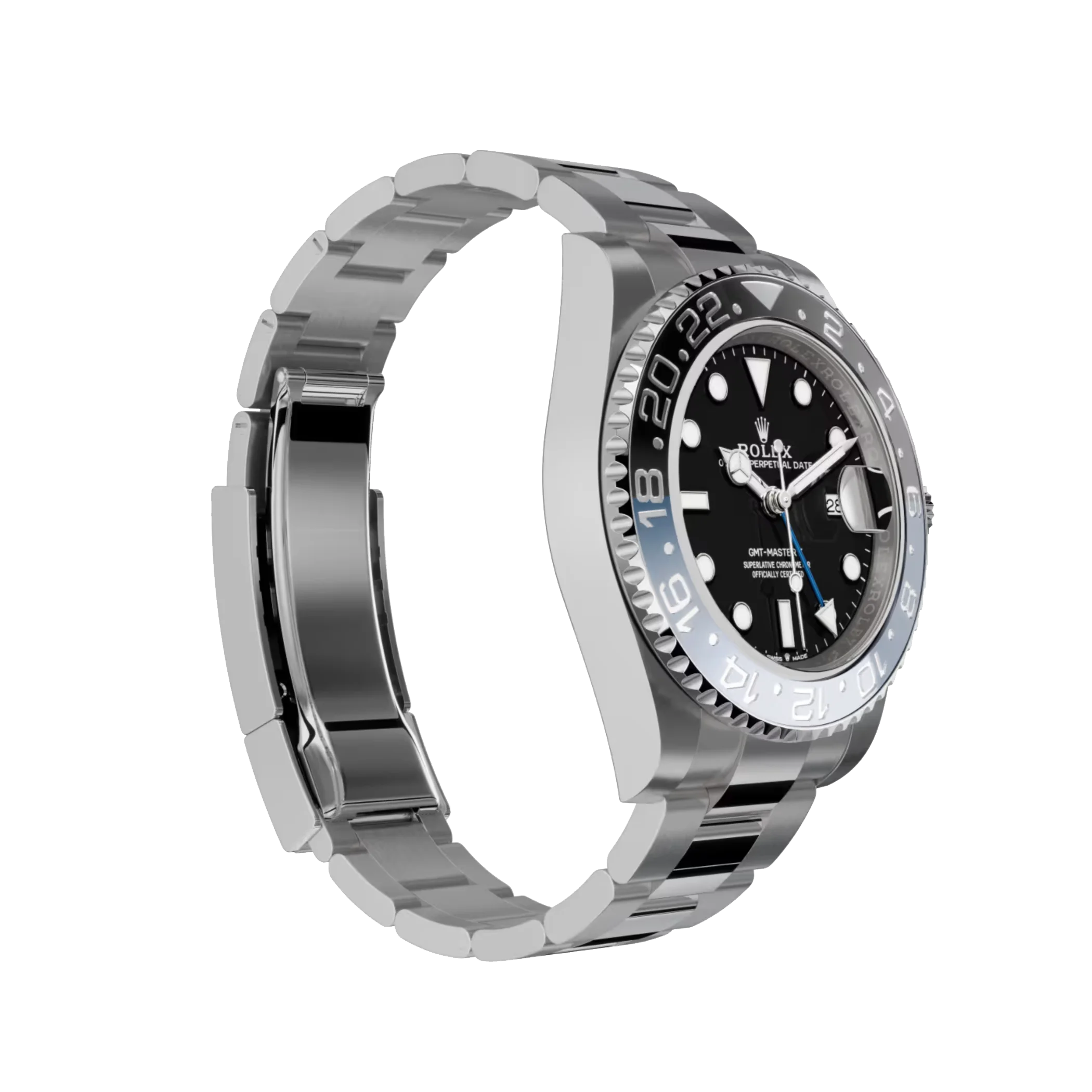 GMT-Master II: Oystersteel, black dia, Oyster bracelet, m126710blnr-0003