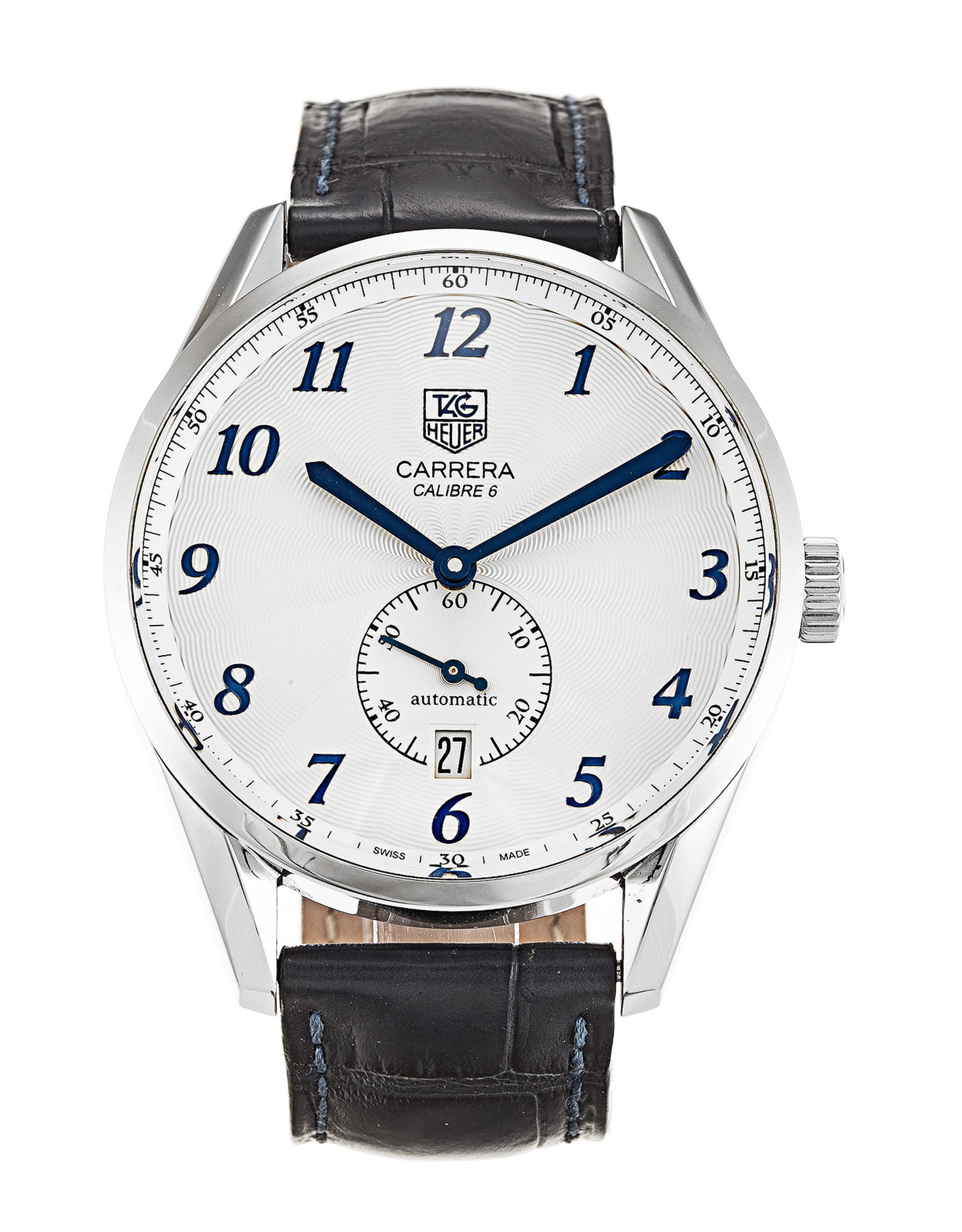 Carrera WAS2111.FC6293 White Dial Leather Strap 41MM