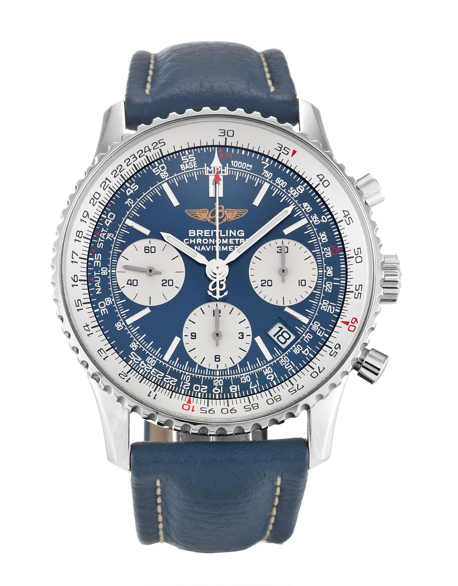 Navitimer Blue Dial Stick Markers A23322