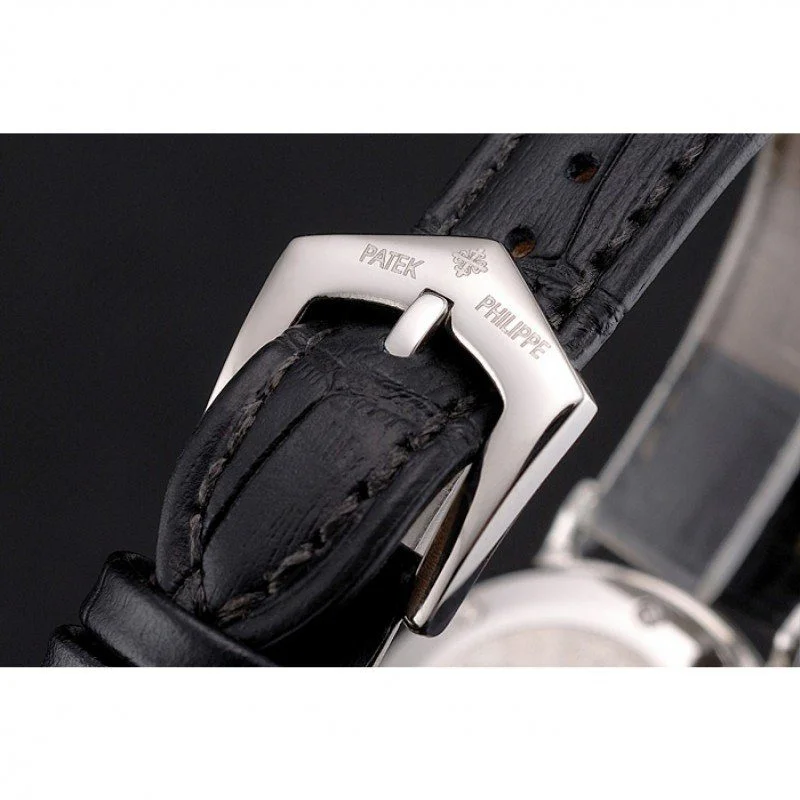 Calatrava Black & Diamond Dial 28 mm, Stainless Steel