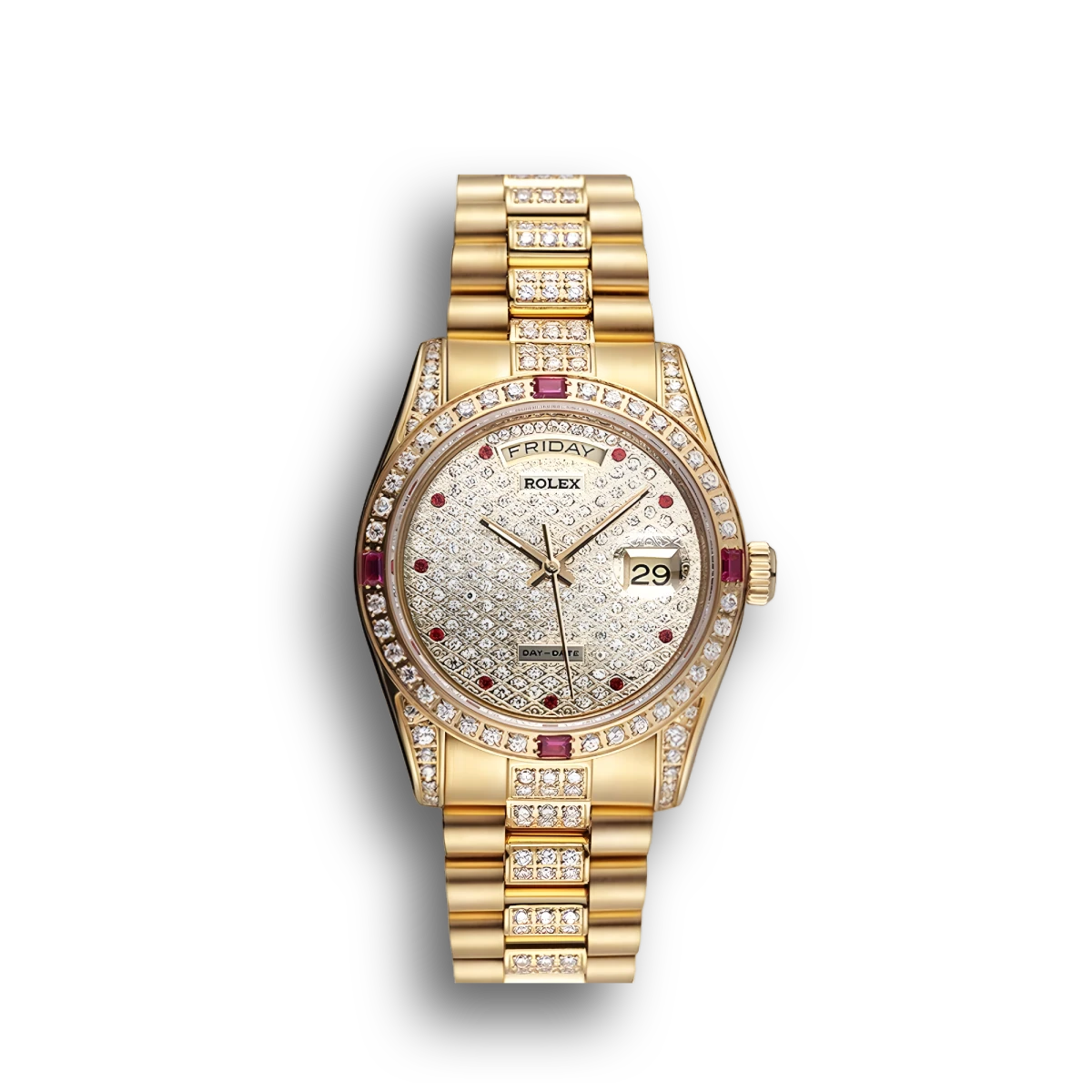 Swiss Day-Date Diamonds Yellow Gold-SRL184 621614