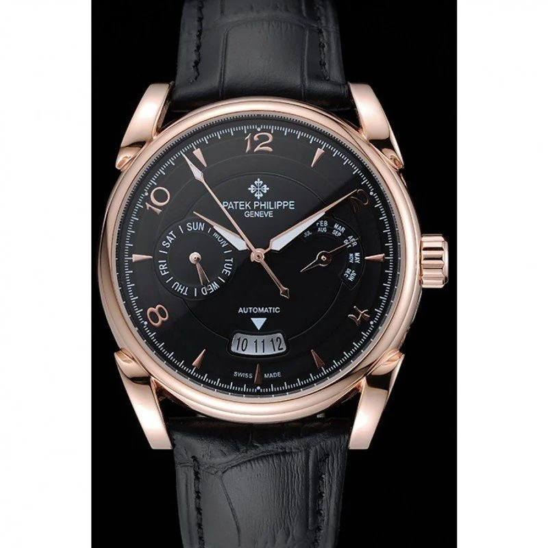Complications Dial Black 40 mm, Rose Gold Plated