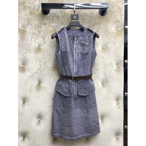 louis vuitton monogram dress gray fall