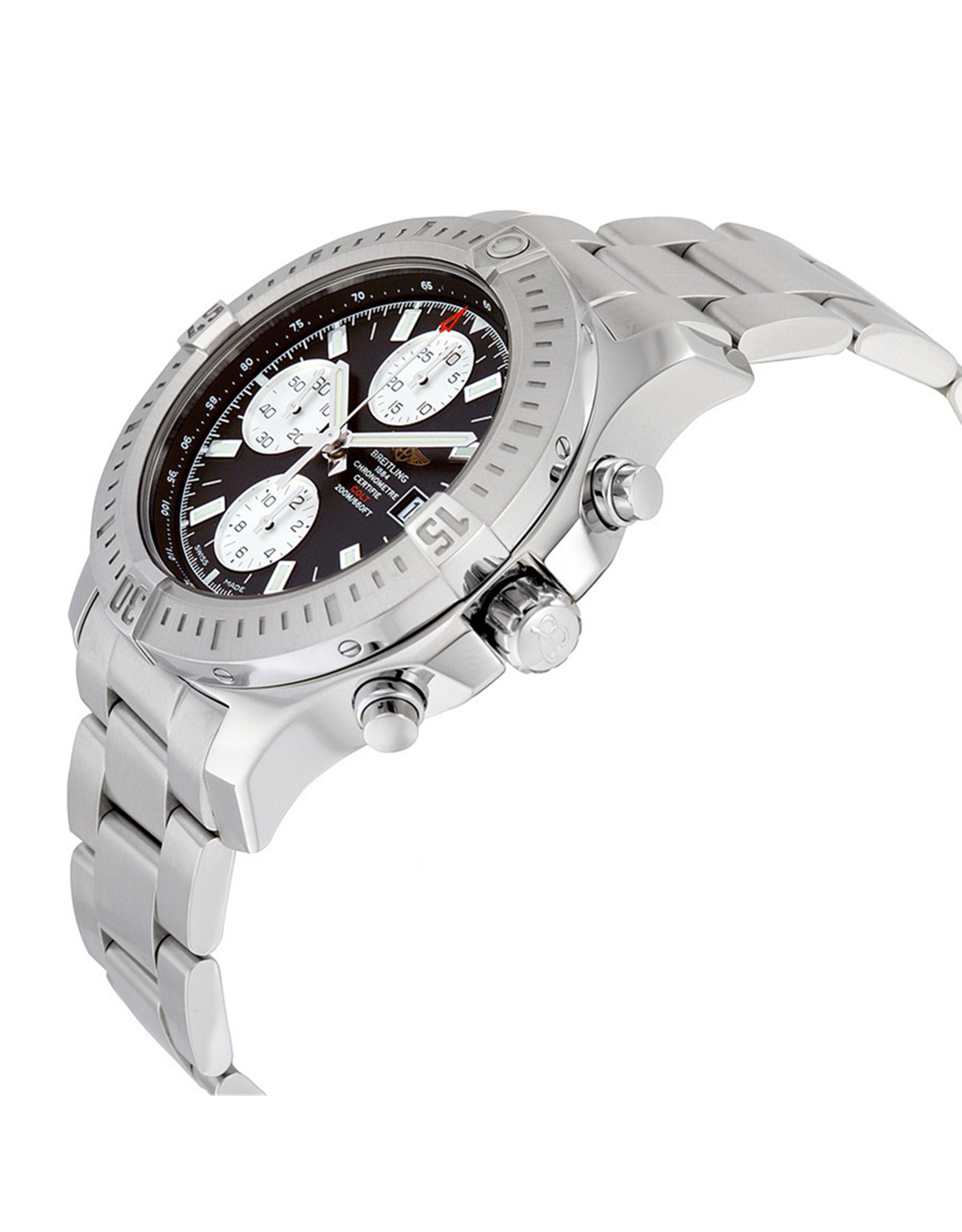 Colt Black Dial Stainless Steel Casep A1338811 BD83SS