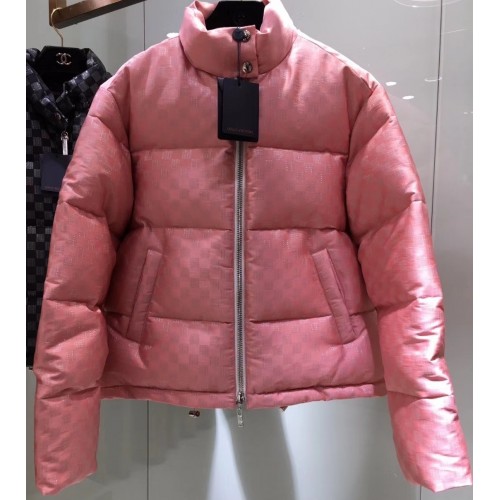 Louis Vuitton Down Jacket Damier Pink