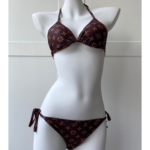 Louis Vuitton Monogram Bikini Swimsuit Brown
