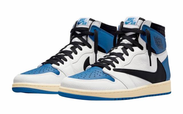 Travis scott x fragment x air jordan 1 high og military blue