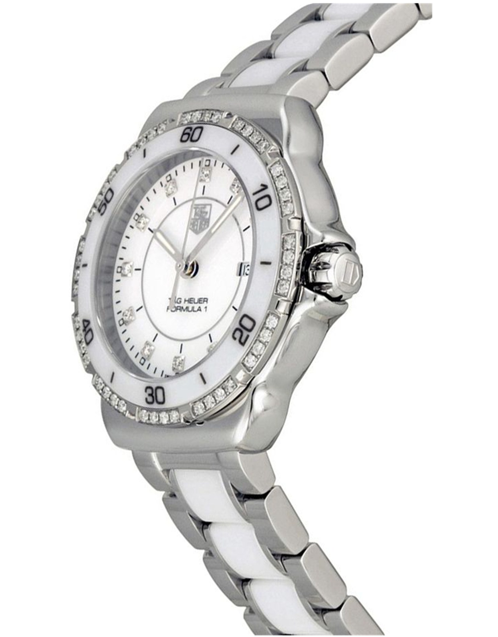 Formula 1 White Dial Set with Diamonds WAH1313.BA0868 32MM