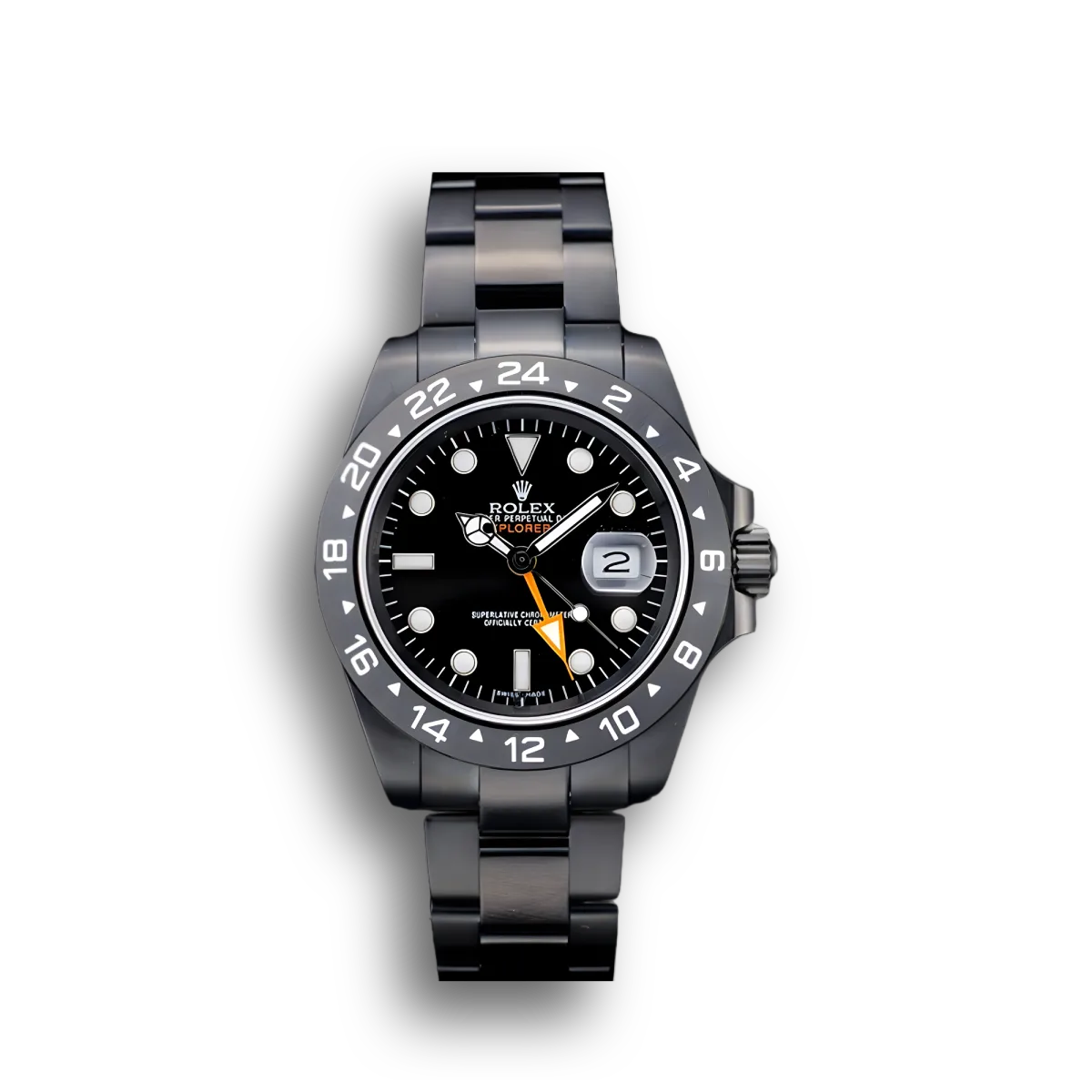 Swiss Explorer Black Ceramic Bezel Black Dial Watch 98239