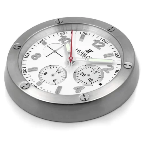 big bang series silver white wall clock