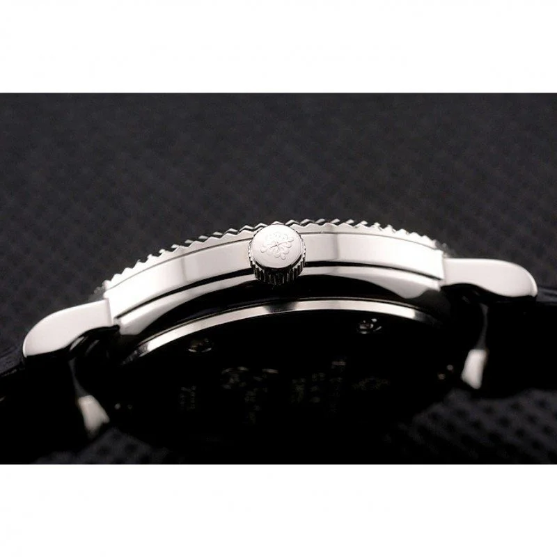 Calatrava Black & Diamond Dial 28 mm, Stainless Steel