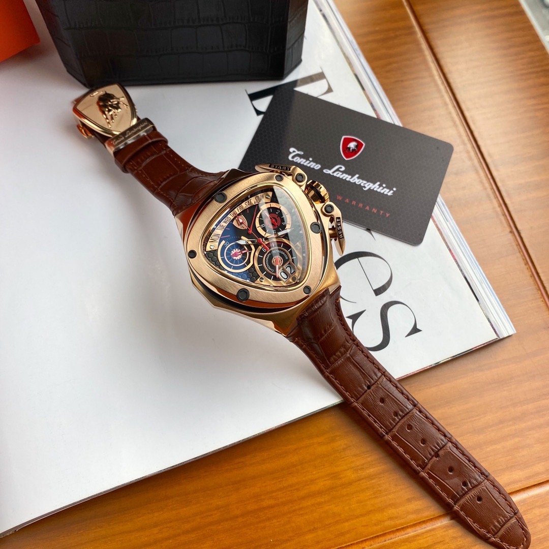 Tonino Lamborghini New Spyder Chronograph Red / Gold