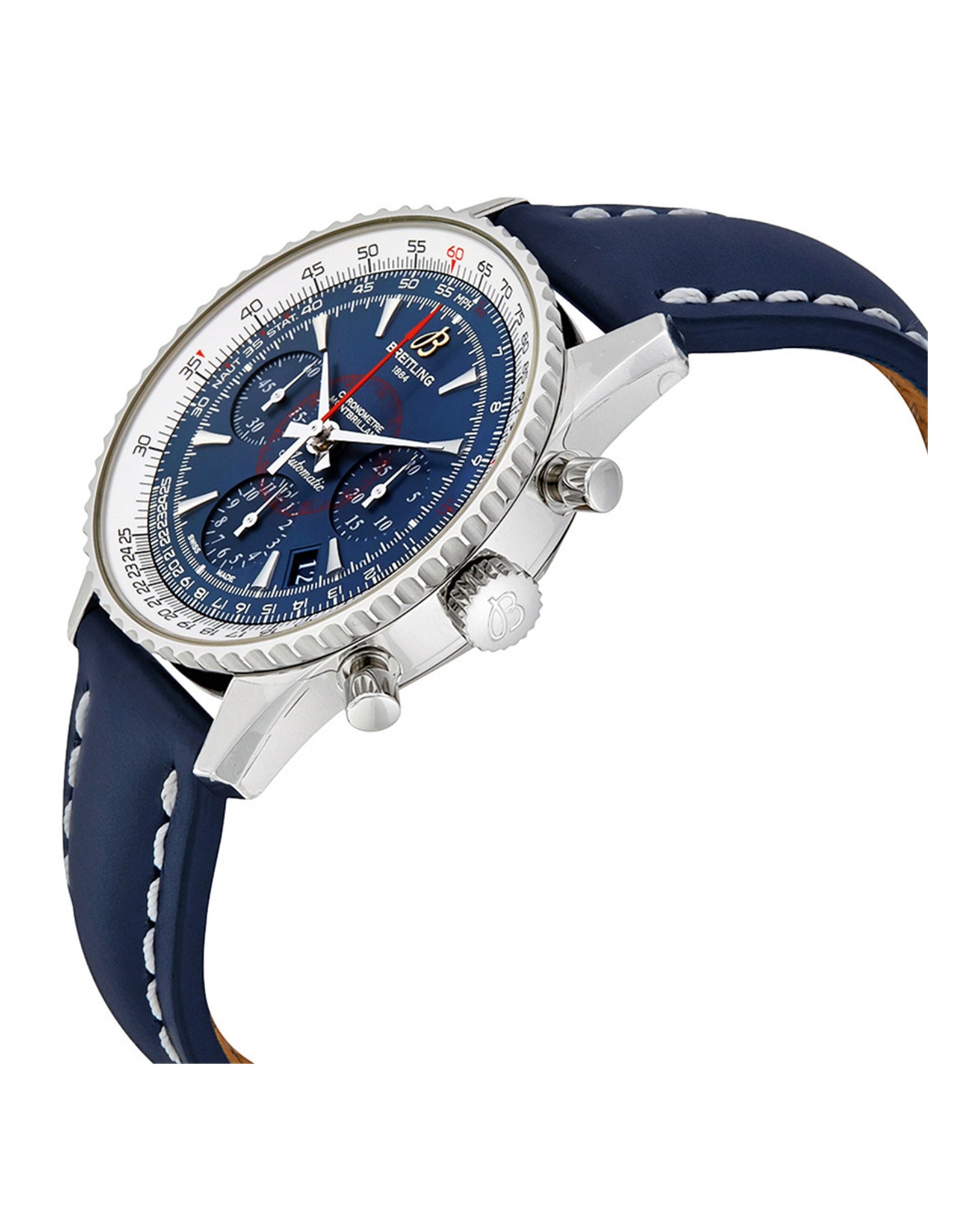 Montbrillant Blue Dial Leather Strap AB0130C5/C894-719P