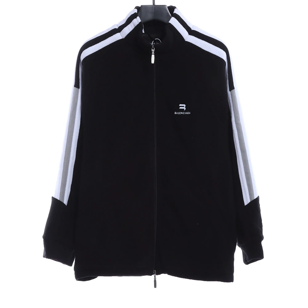 Autumn and winter new double hook lamb wool splicing coat