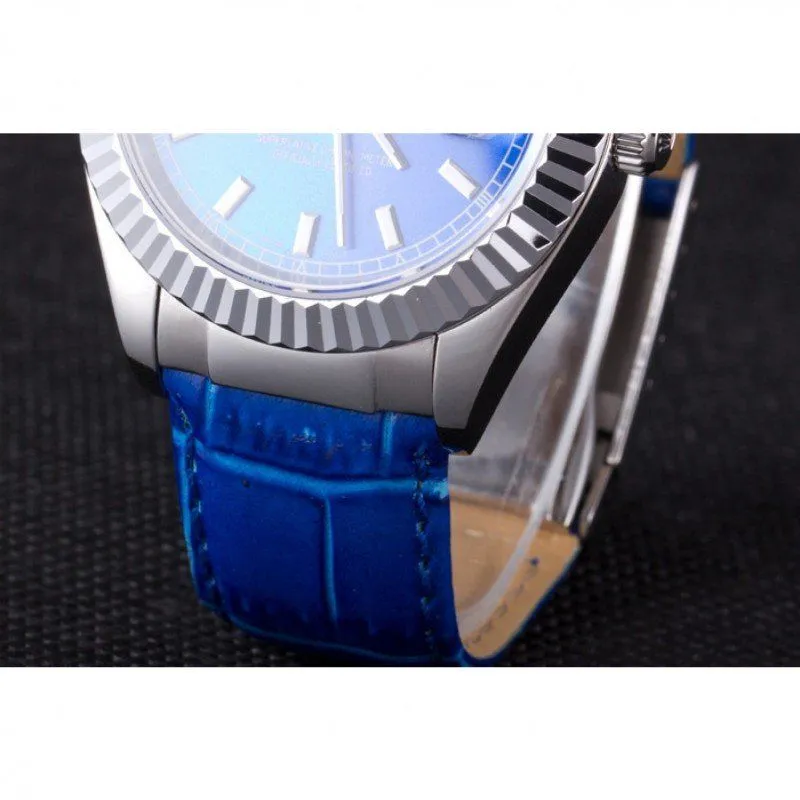 Swiss Day-Date Oyster Collection Blue Leather Band 621490