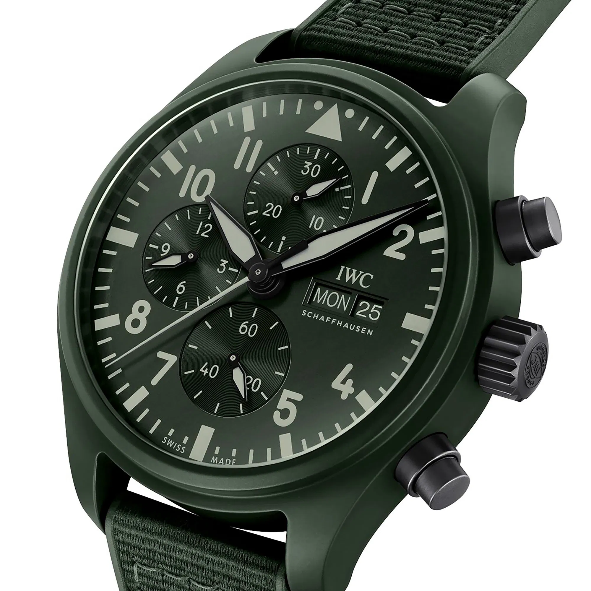 Schaffhausen Pilots watch chronograph top gun edition woodland iw389106
