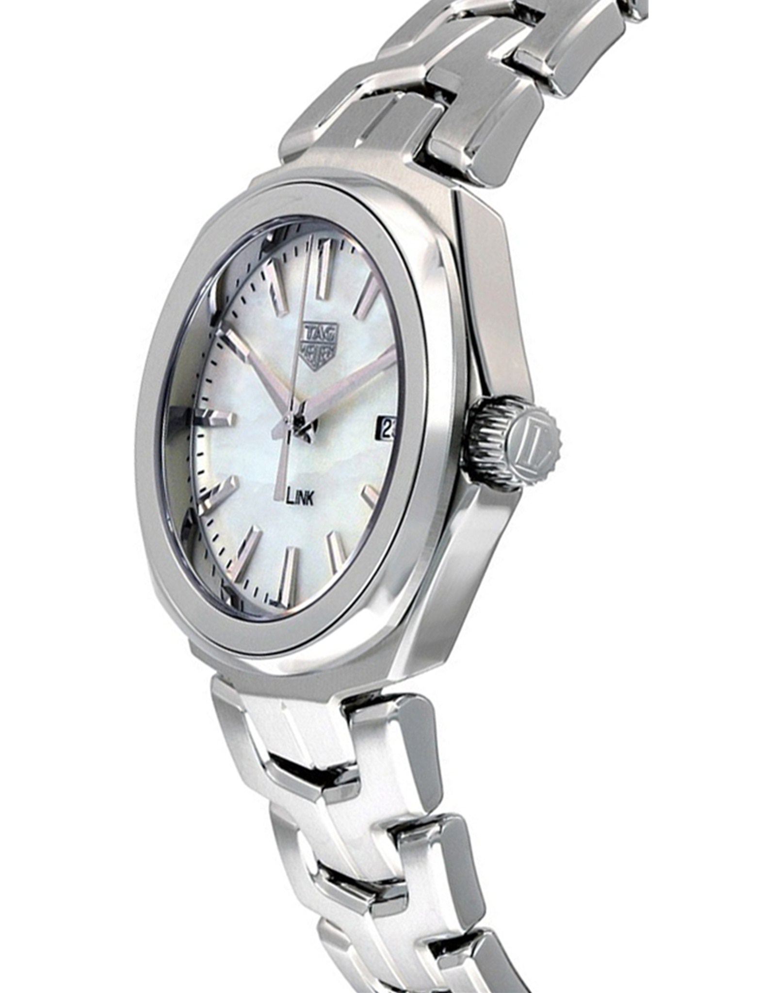 Link Mother Pearl White Dial Watch WBC1310.BA0600 32MM