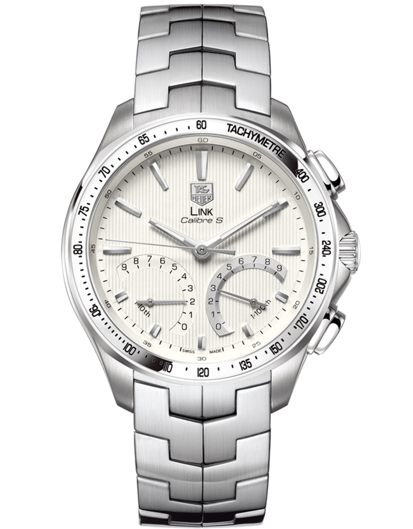 Link Silver Dial Chronograph Feature CAT7011.BA0952 43MM