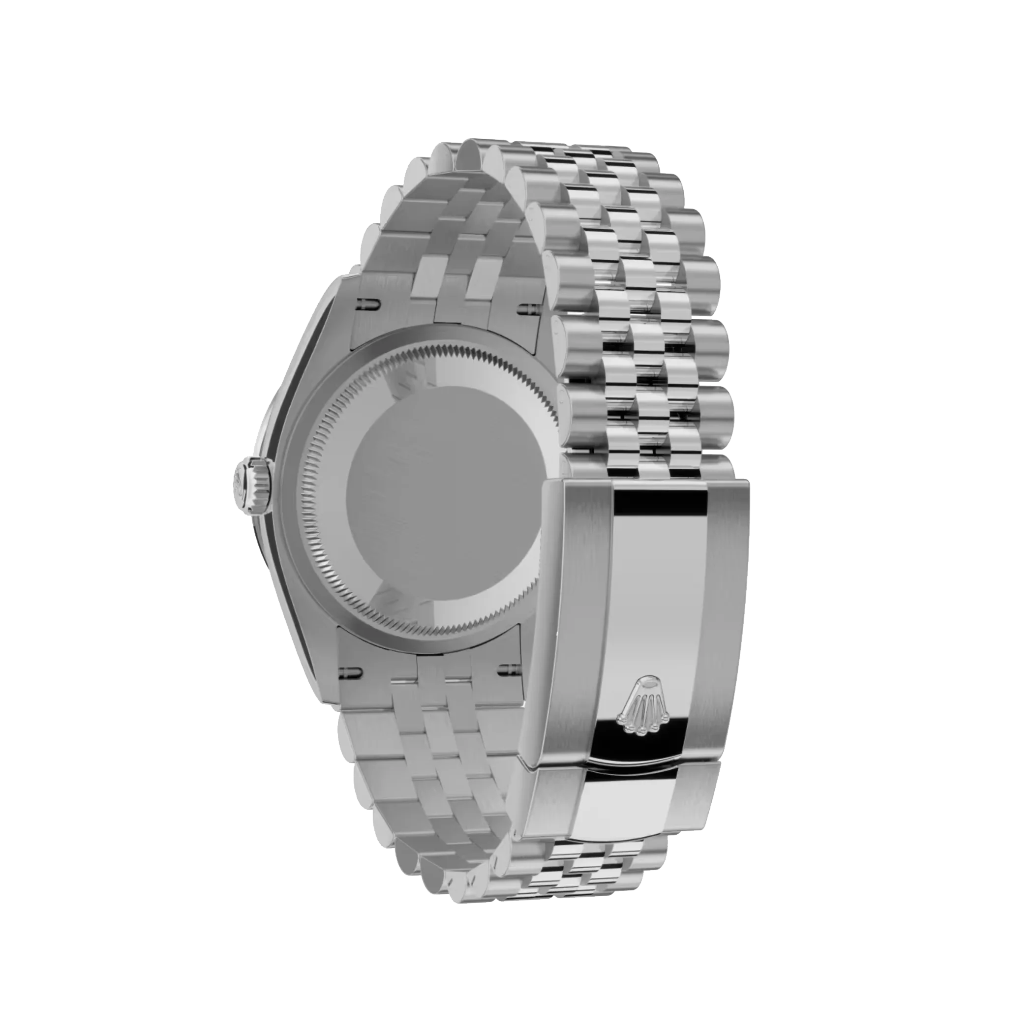 Datejust: White gold, white mother-of-pearl, diamond-set dial, Jubilee bracelet, m126284rbr-0011