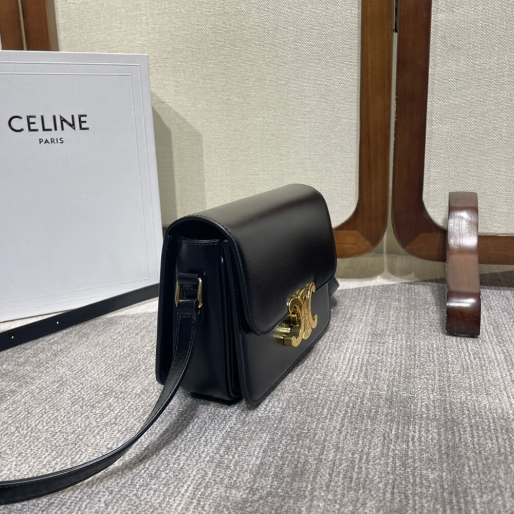 Celine CLASSIQUE TRIOMPHE BAG IN SHINY CALFSKIN