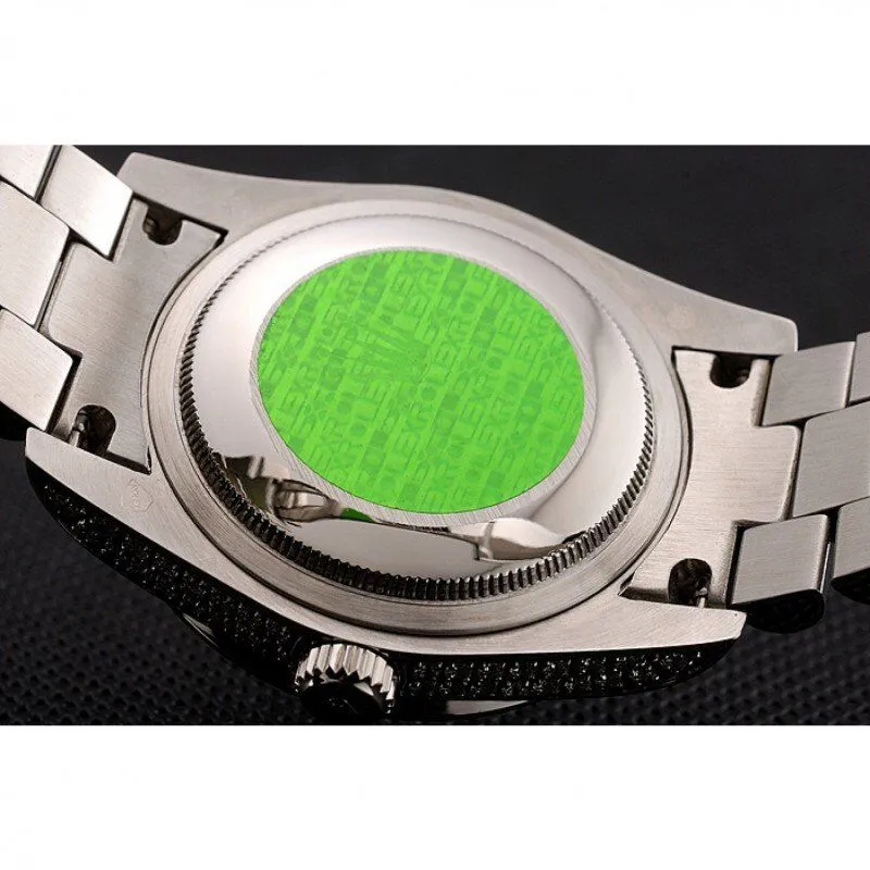 Swiss Day-Date Diamond Pave Dial Diamond Case Diamond Bracelet 1453950