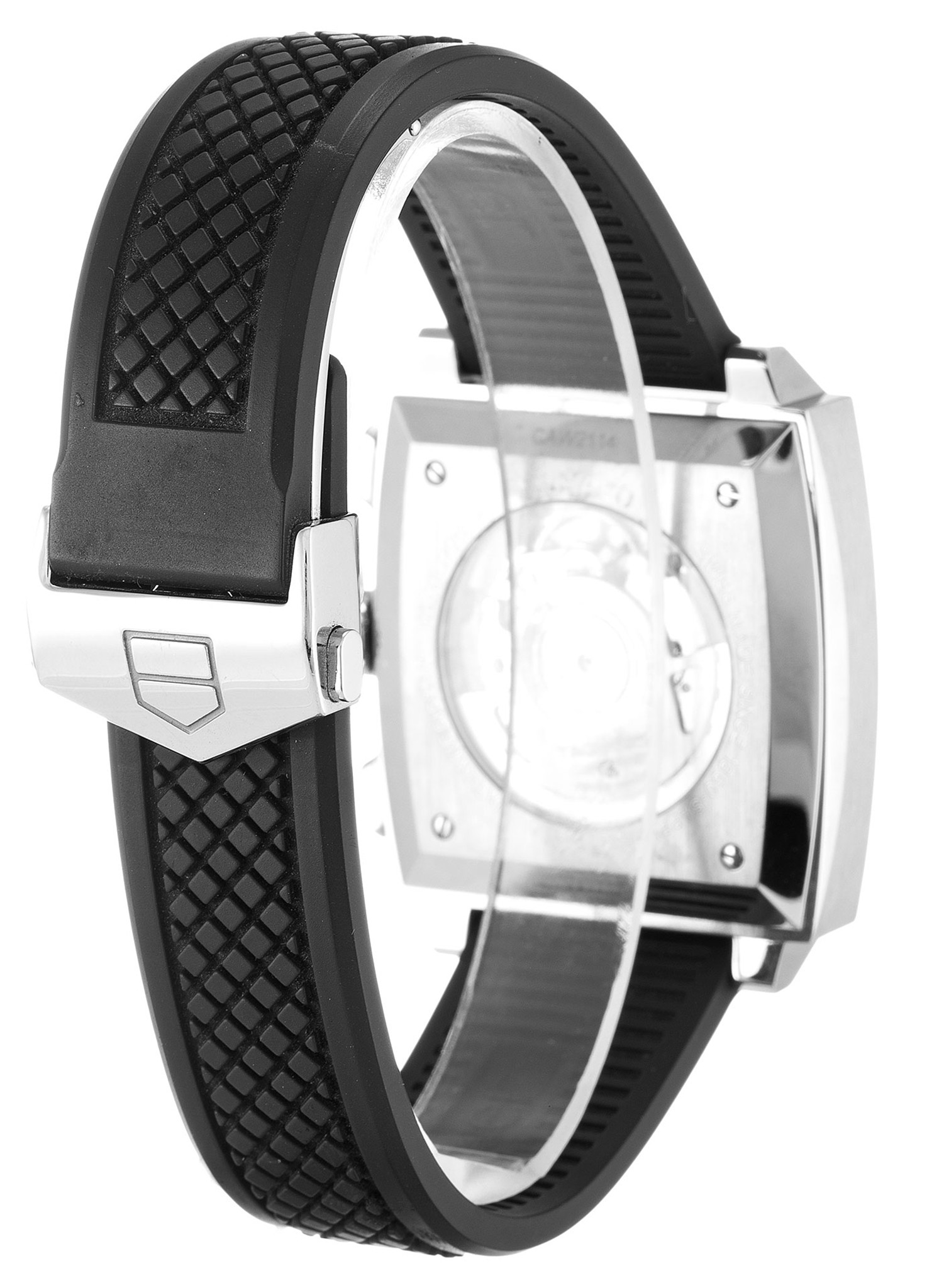 Monaco Black Dial Stick Markers CAW2114.FT6021-39 MM