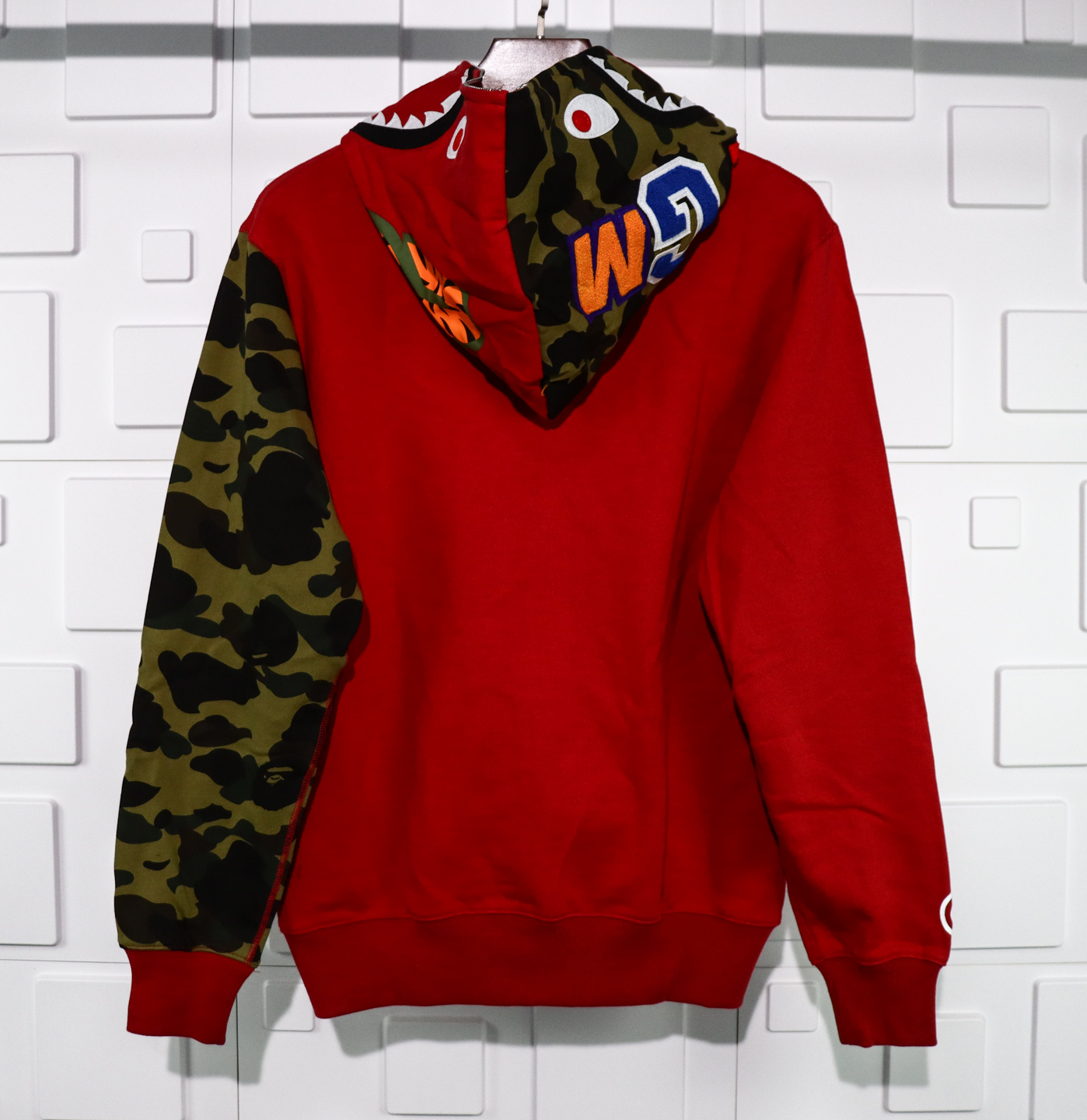 A Bathing Ape Bape GM Two-Tone Panel Hoodie