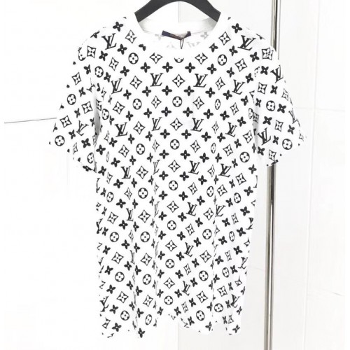 Louis Vuitton All Over Monogram Logo T-Shirt White