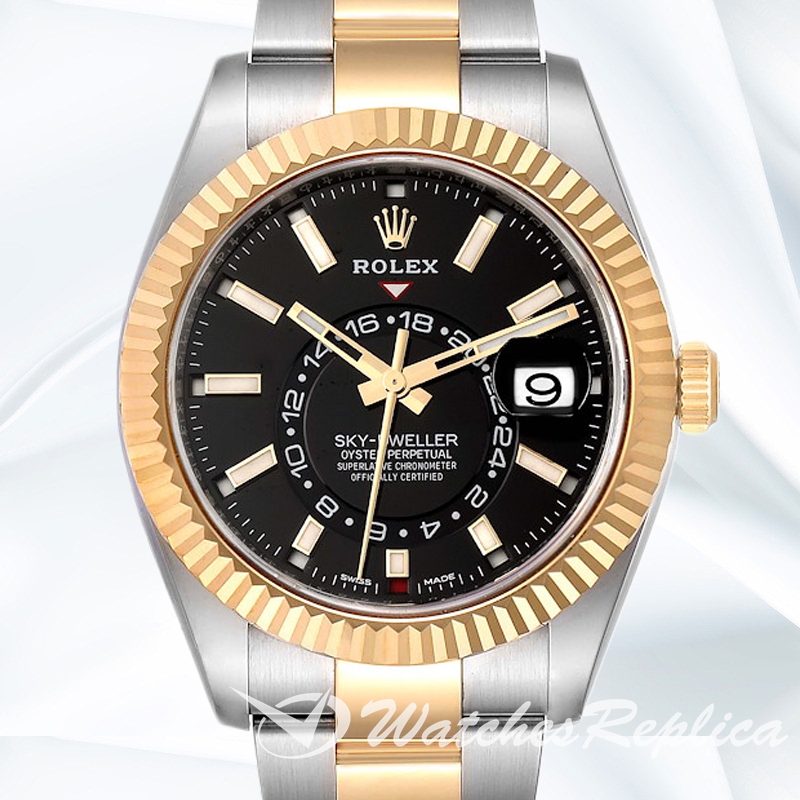 Sky-dweller Men's 41mm m326933-0002 Stainless Steel Black Dial