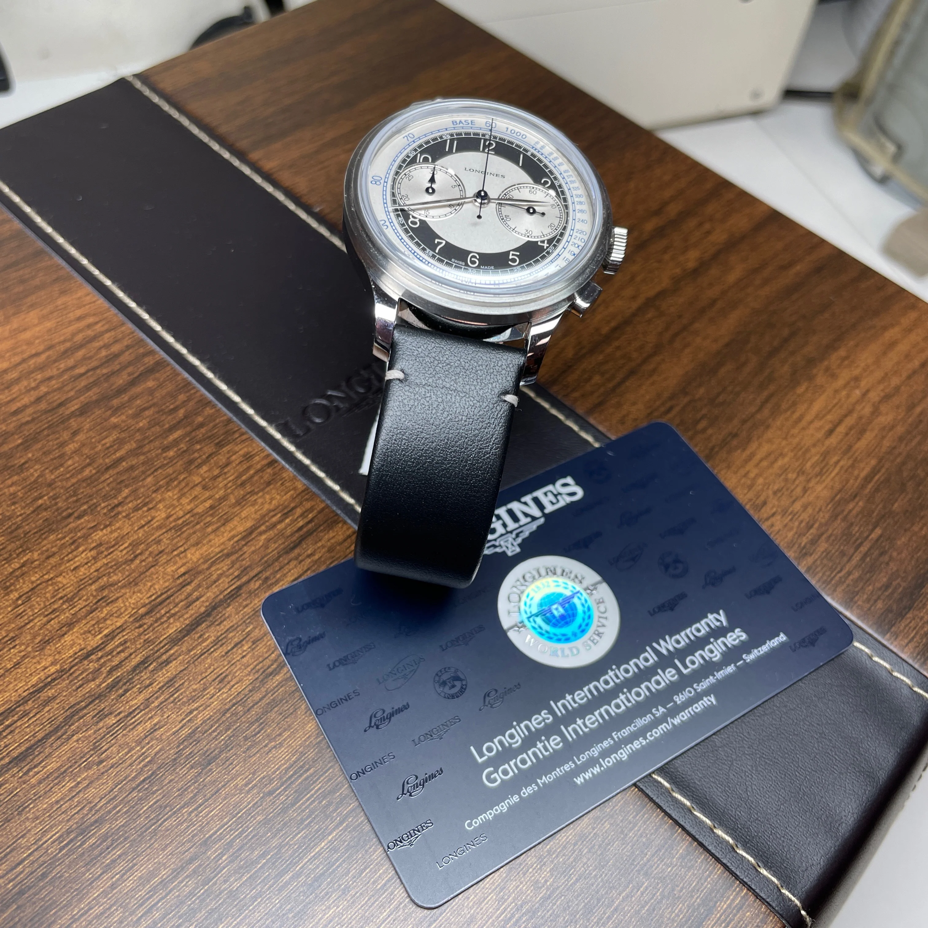 Heritage 40MM Classic Chronograph Black White Tuxedo Watch L28304930