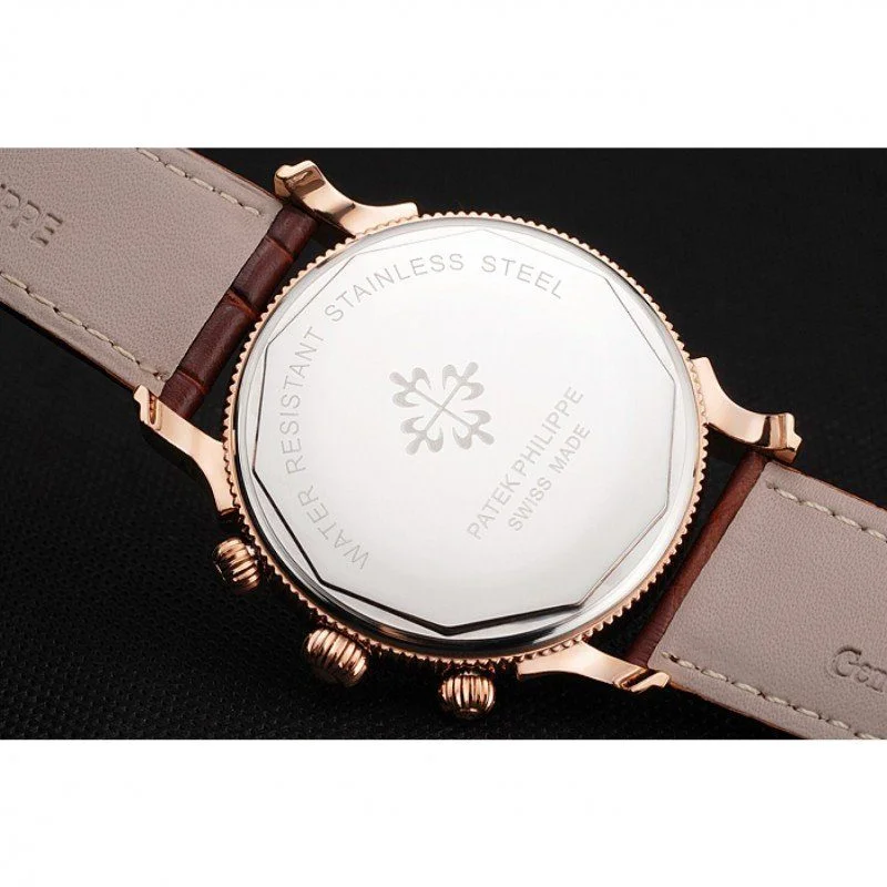 Chronograph White Dial White 40 mm, Rose Gold Plated
