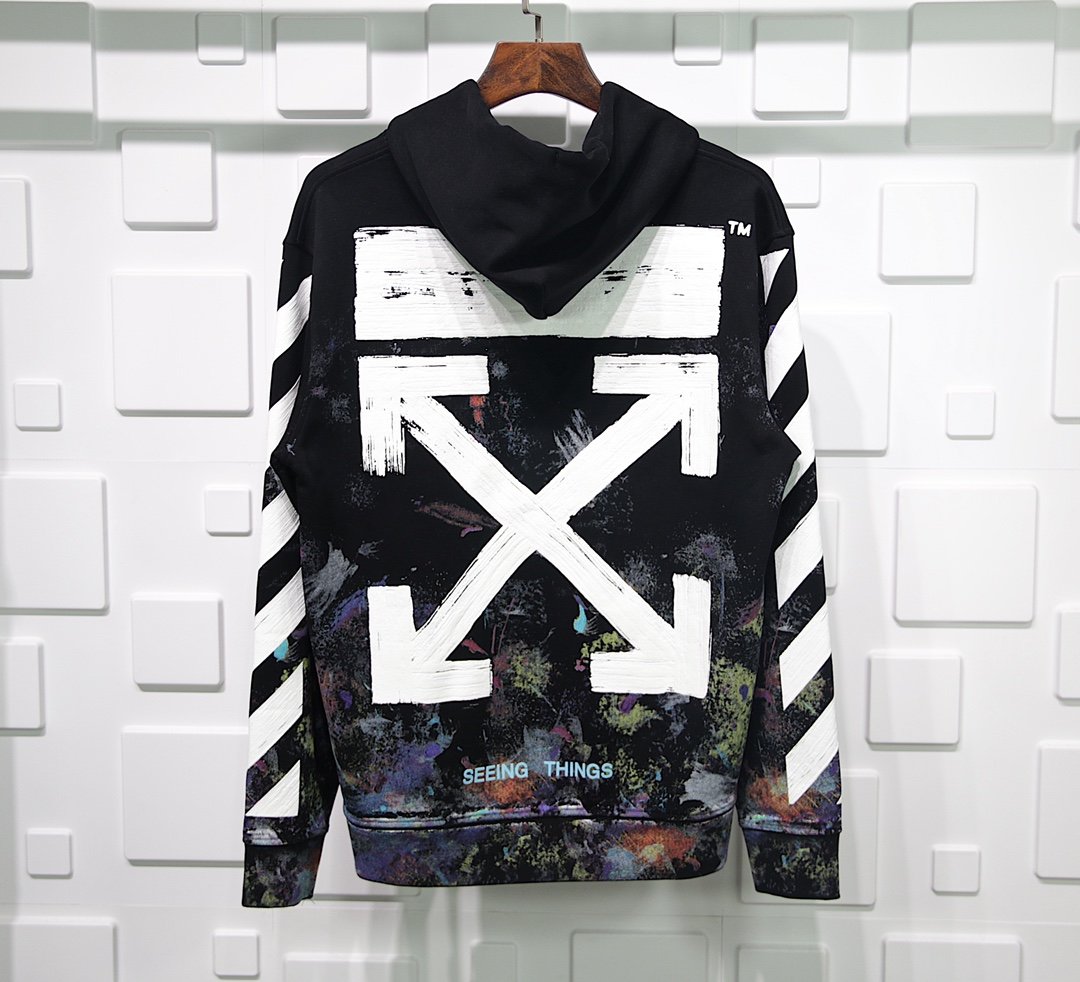 OFF WHITE VIRGIL ABLOH FIREWORK HOODIE