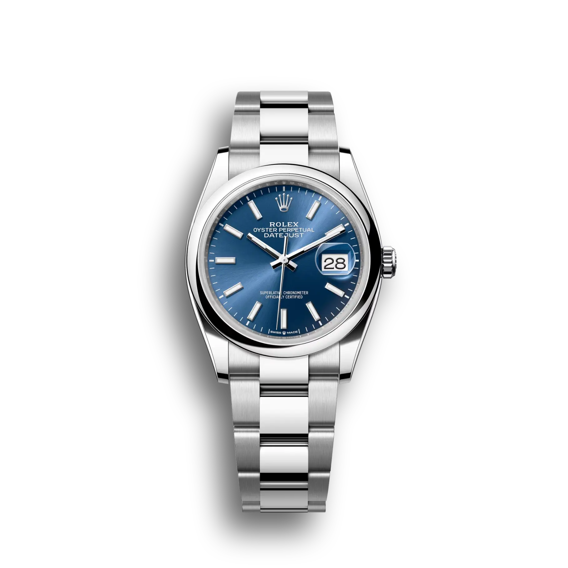 Datejust: Oystersteel, bright blue, m126200-0006