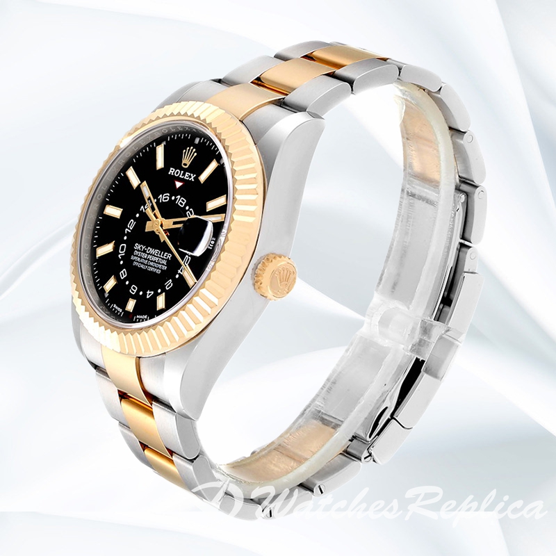 Sky-dweller Men's 41mm m326933-0002 Stainless Steel Black Dial