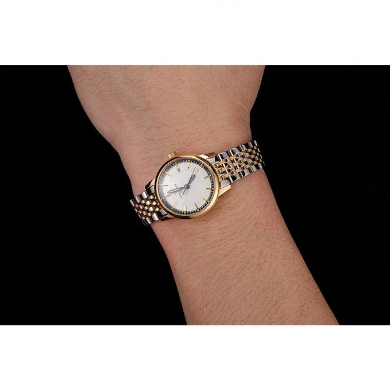 Calatrava Ladies Dial White 28 mm, Yellow Gold