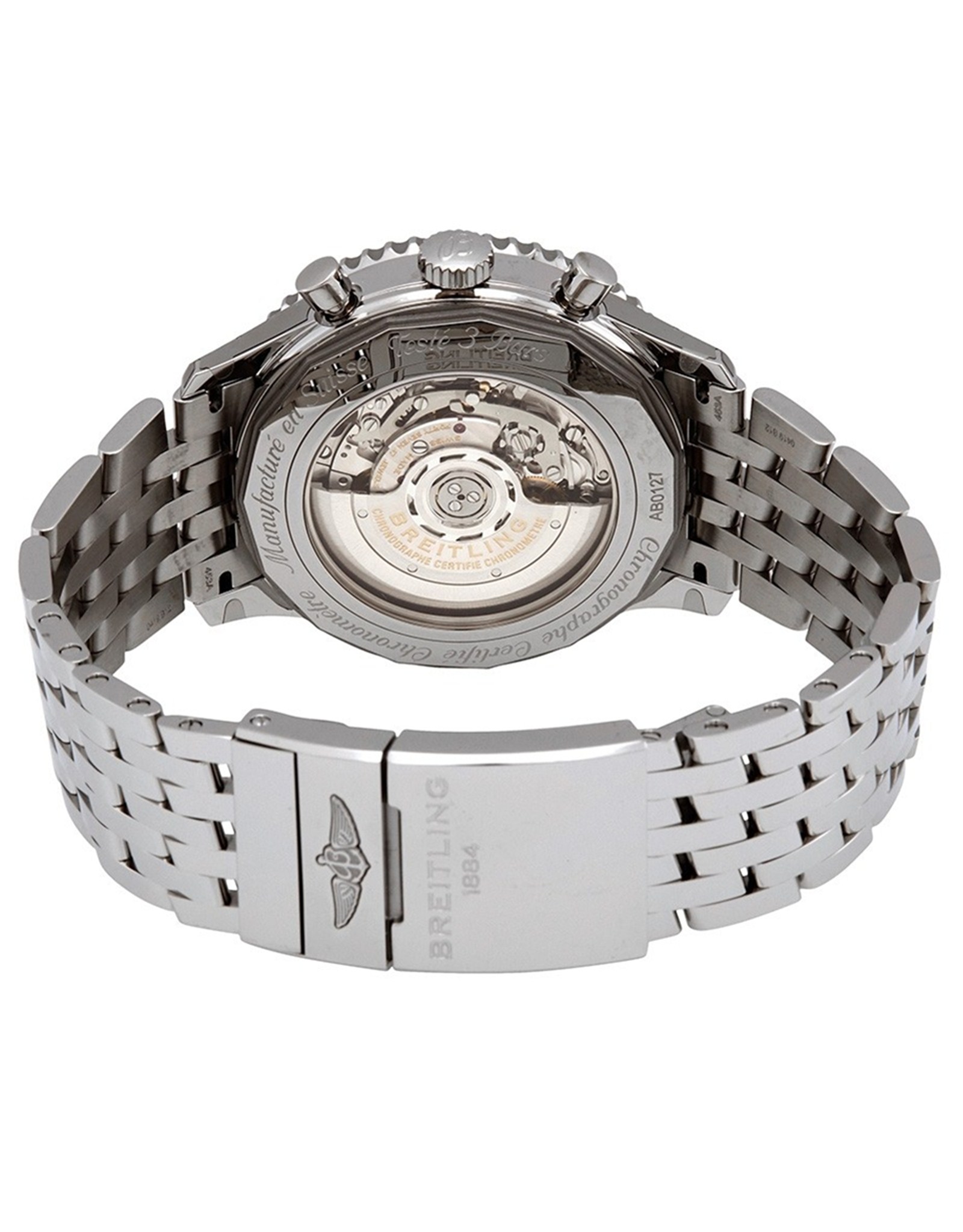 Navitimer Blue Dial Stainless Steel Bracelet AB0127211C1A1