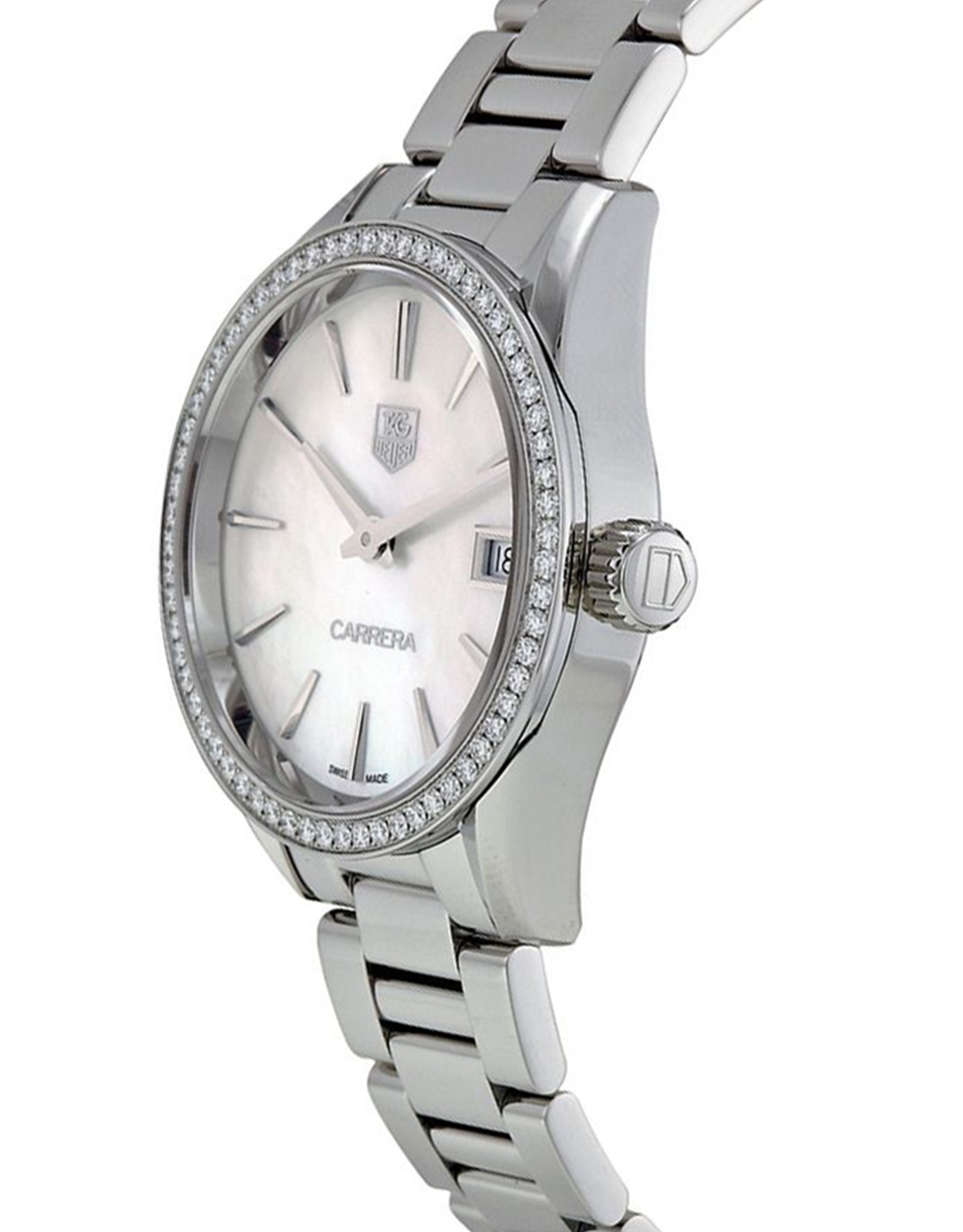 Carrera Diamond Bezel Ladies Watch WAR1315.BA0778 32MM
