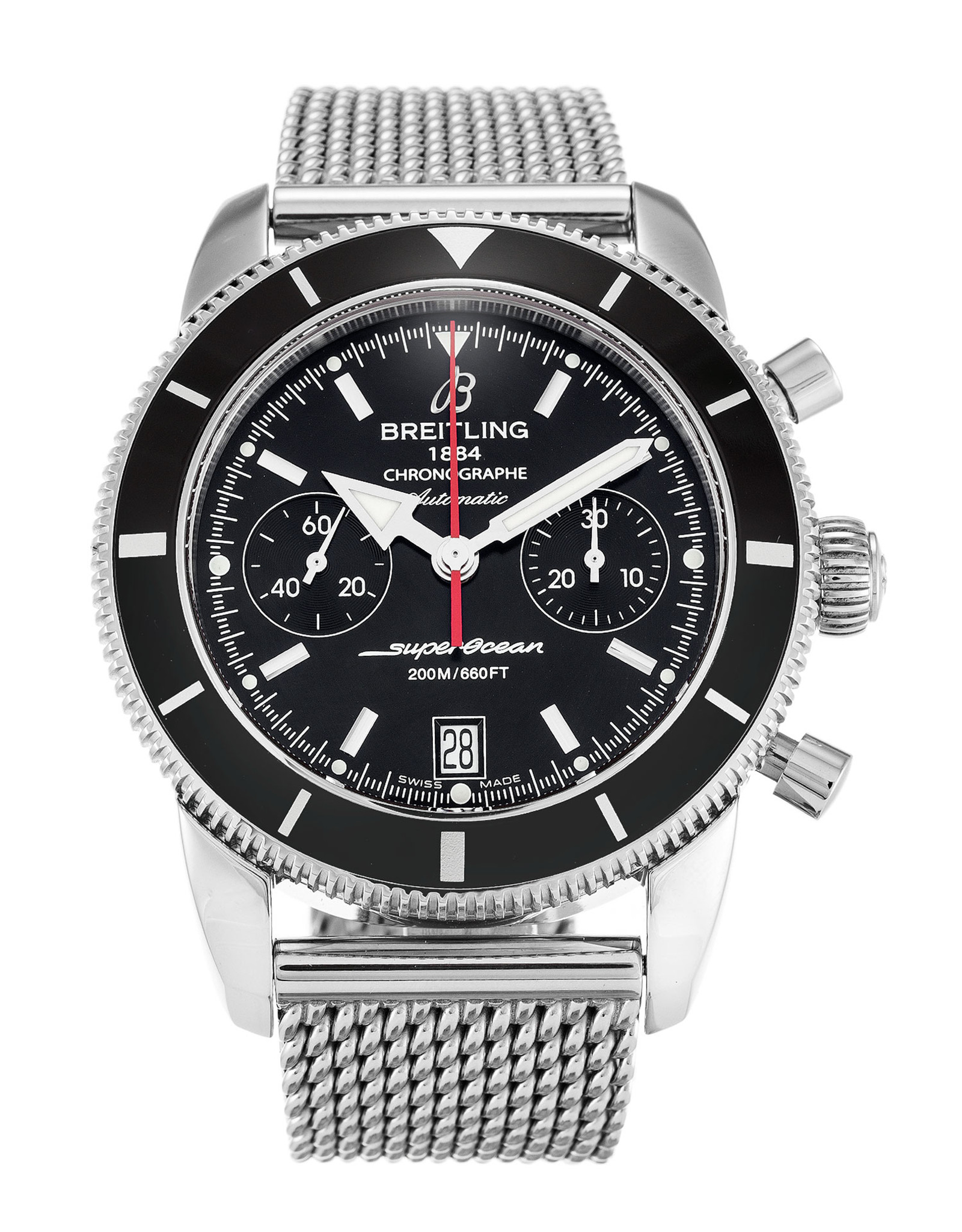 SuperOcean Heritage Black Dial Stick Markers A23370