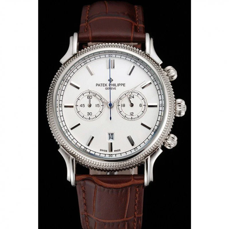 Chronograph Dial White 40 mm, Stainless Steel