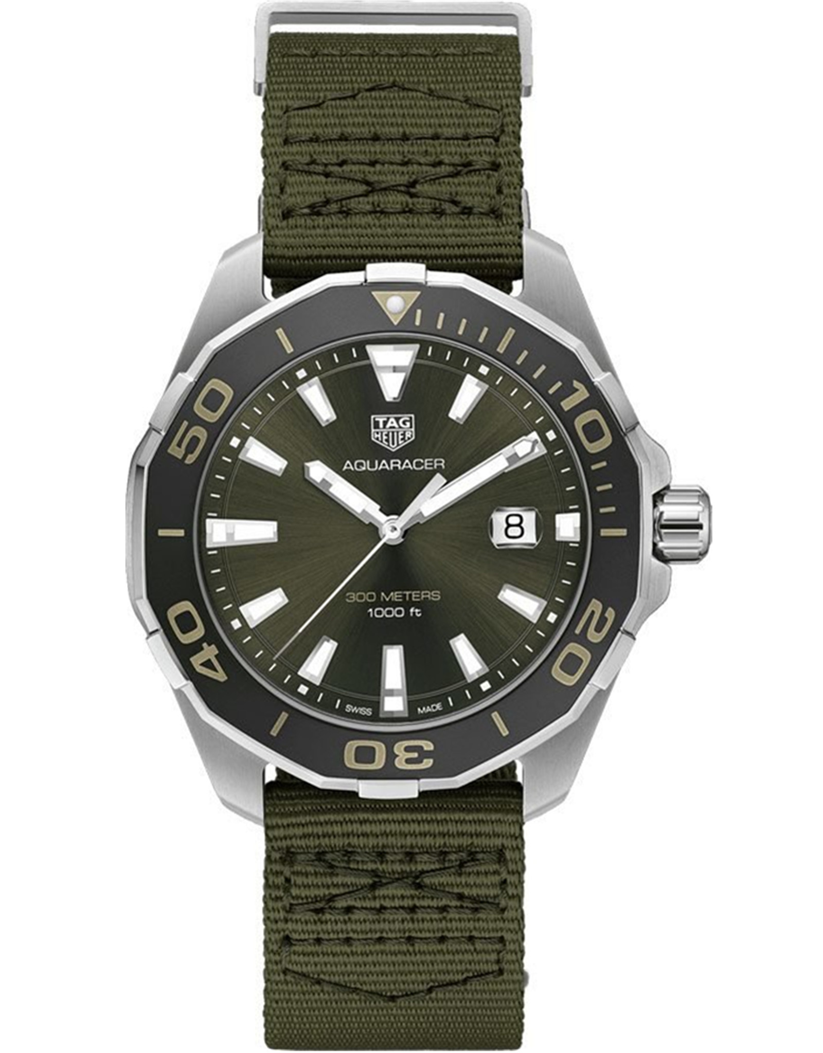 Aquaracer Khaki Green Men's Watch WAY101E.FC8222 43MM