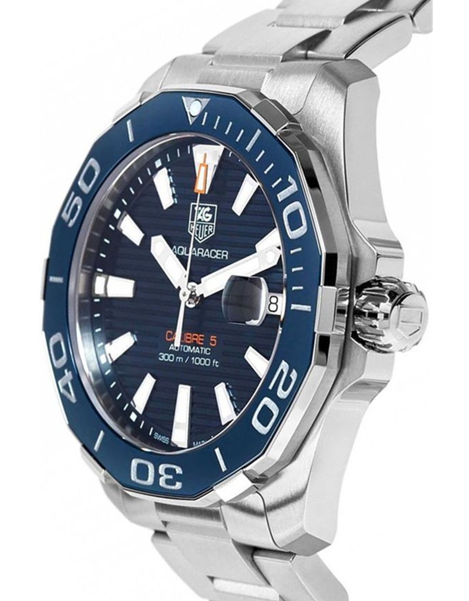 Aquaracer Save Blue Dial Men's Sports Watch WAY211C.BA0928 41MM